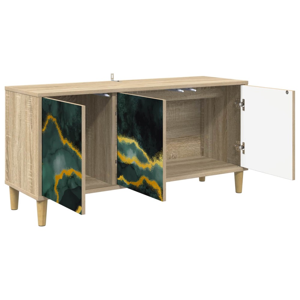 vidaXL Ντουλάπι TV WIJHE 102 x 33 x 50 εκ. Sonoma Επεξεργασμένο Ξύλο