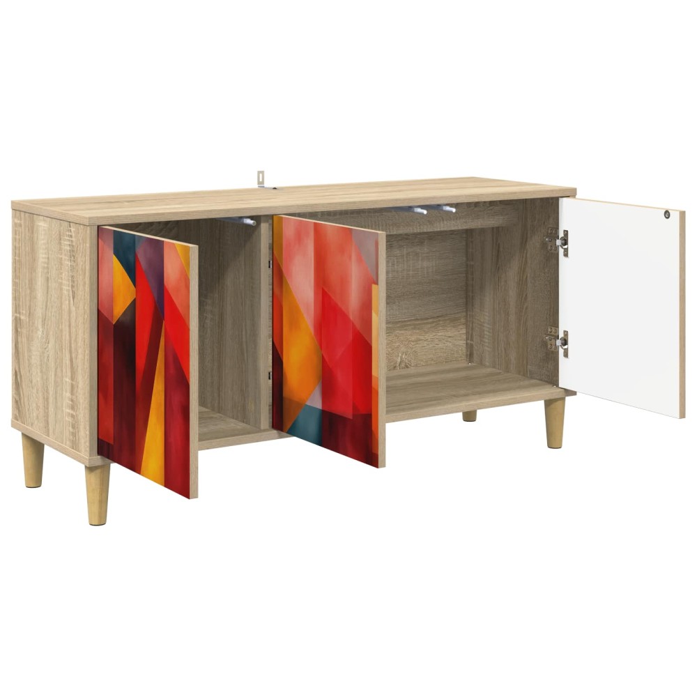 vidaXL Ντουλάπι TV HEESCH 102 x 33 x 50 εκ. Sonoma Επεξεργασμένο Ξύλο