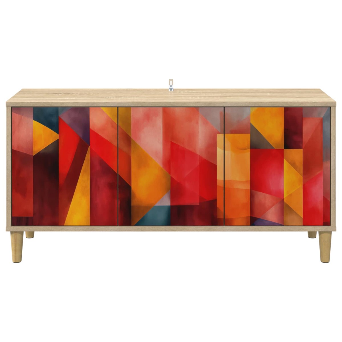 vidaXL Ντουλάπι TV HEESCH 102 x 33 x 50 εκ. Sonoma Επεξεργασμένο Ξύλο