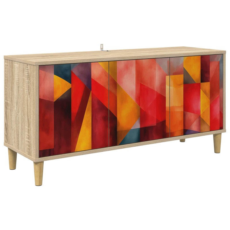 vidaXL Ντουλάπι TV HEESCH 102 x 33 x 50 εκ. Sonoma Επεξεργασμένο Ξύλο