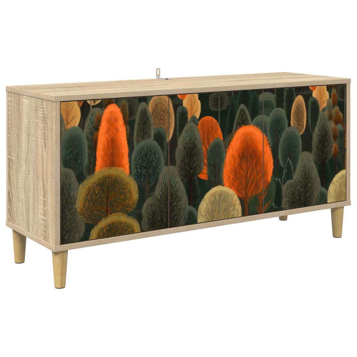 vidaXL Ντουλάπι TV ZAANDAM 102 x 33 x 50 εκ. Sonoma Επεξεργασμένο Ξύλο