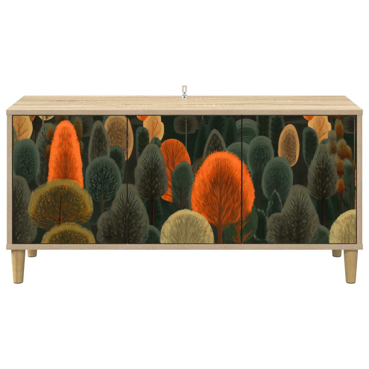 vidaXL Ντουλάπι TV ZAANDAM 102 x 33 x 50 εκ. Sonoma Επεξεργασμένο Ξύλο