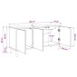 vidaXL Ντουλάπι TV ZAANDAM 102 x 33 x 50 εκ. Sonoma Επεξεργασμένο Ξύλο