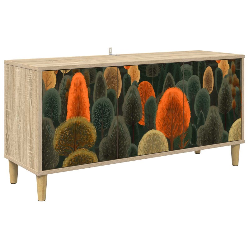 vidaXL Ντουλάπι TV ZAANDAM 102 x 33 x 50 εκ. Sonoma Επεξεργασμένο Ξύλο