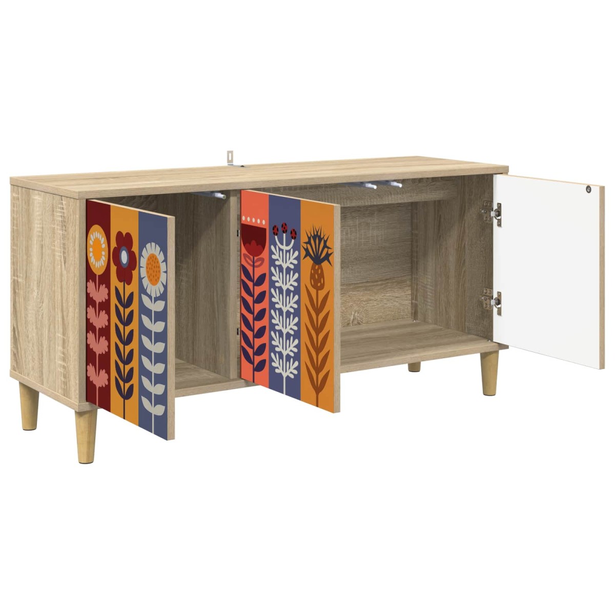 vidaXL Ντουλάπι TV ESSEN 102 x 33 x 50 εκ. Sonoma Επεξεργασμένο Ξύλο