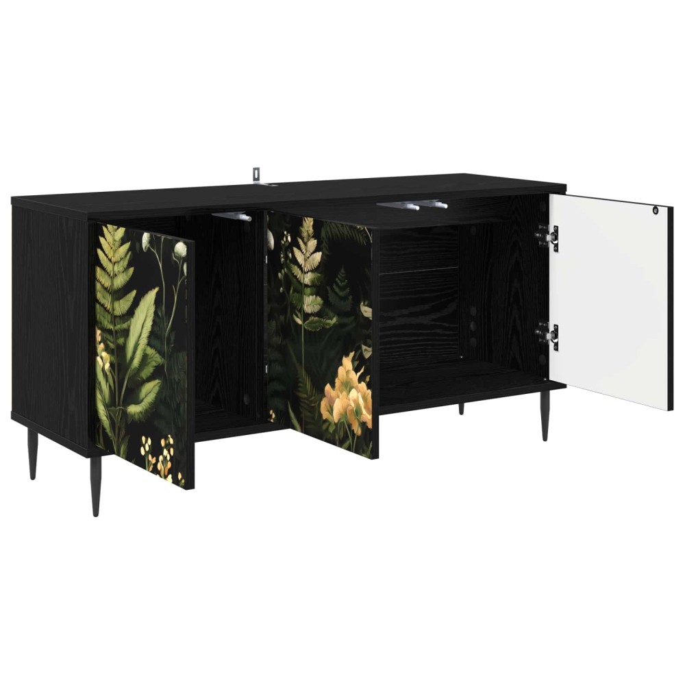 vidaXL Ντουλάπι TV RHENEN 102 x 33 x 51 εκ Μαύρη Δρυς