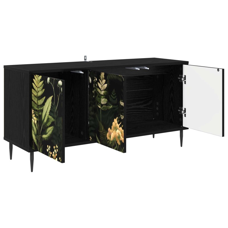 vidaXL Ντουλάπι TV RHENEN 102 x 33 x 51 εκ Μαύρη Δρυς