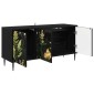 vidaXL Ντουλάπι TV RHENEN 102 x 33 x 51 εκ Μαύρη Δρυς