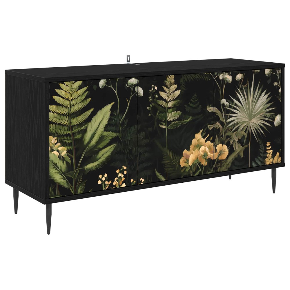 vidaXL Ντουλάπι TV RHENEN 102 x 33 x 51 εκ Μαύρη Δρυς