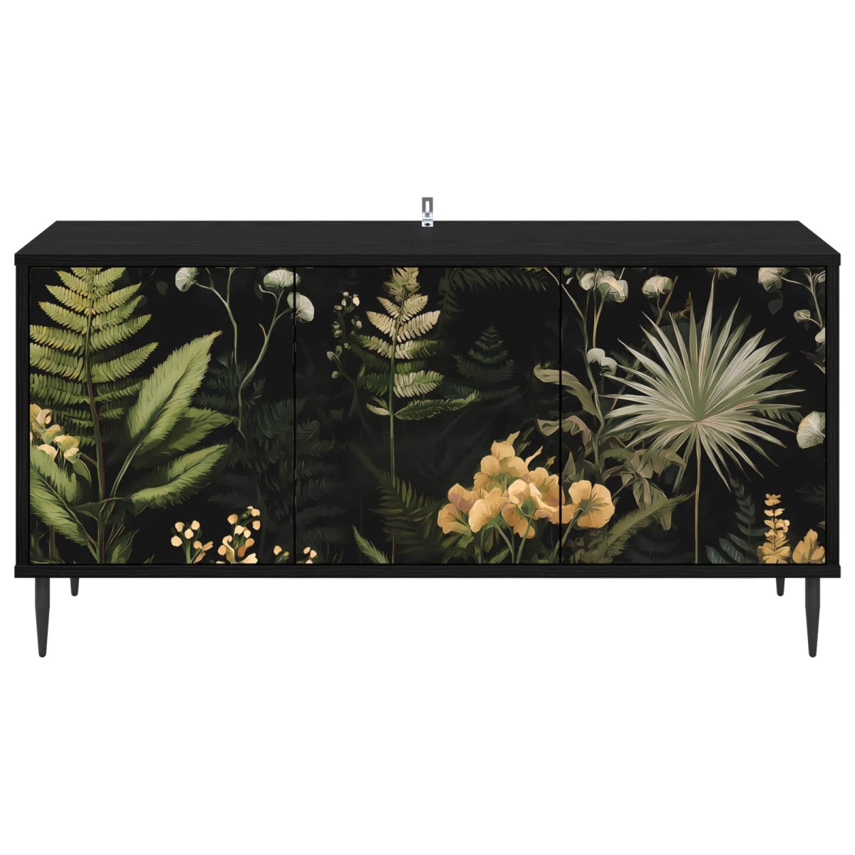 vidaXL Ντουλάπι TV RHENEN 102 x 33 x 51 εκ Μαύρη Δρυς