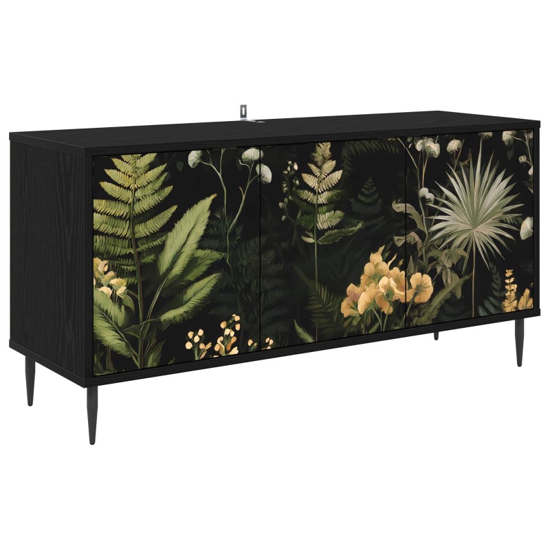 vidaXL Ντουλάπι TV RHENEN 102 x 33 x 51 εκ Μαύρη Δρυς