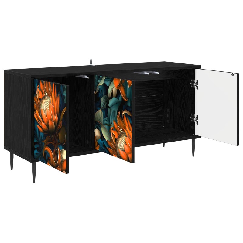 vidaXL Ντουλάπι TV LOCHEM 102 x 33 x 51 εκ Μαύρη Δρυς