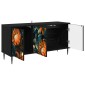 vidaXL Ντουλάπι TV LOCHEM 102 x 33 x 51 εκ Μαύρη Δρυς