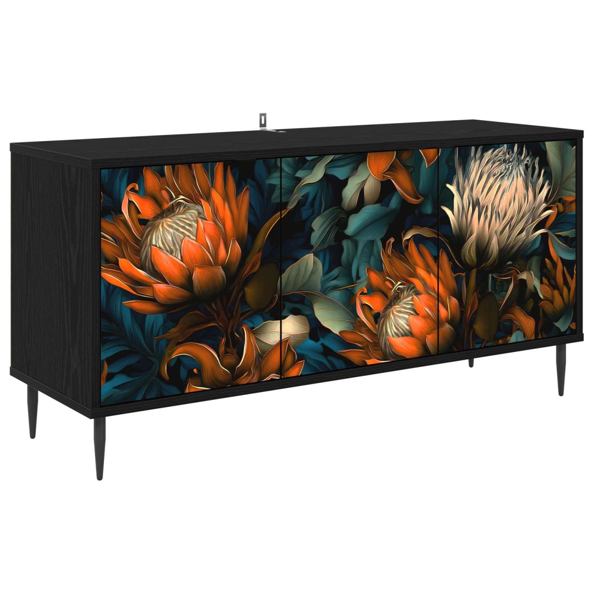 vidaXL Ντουλάπι TV LOCHEM 102 x 33 x 51 εκ Μαύρη Δρυς