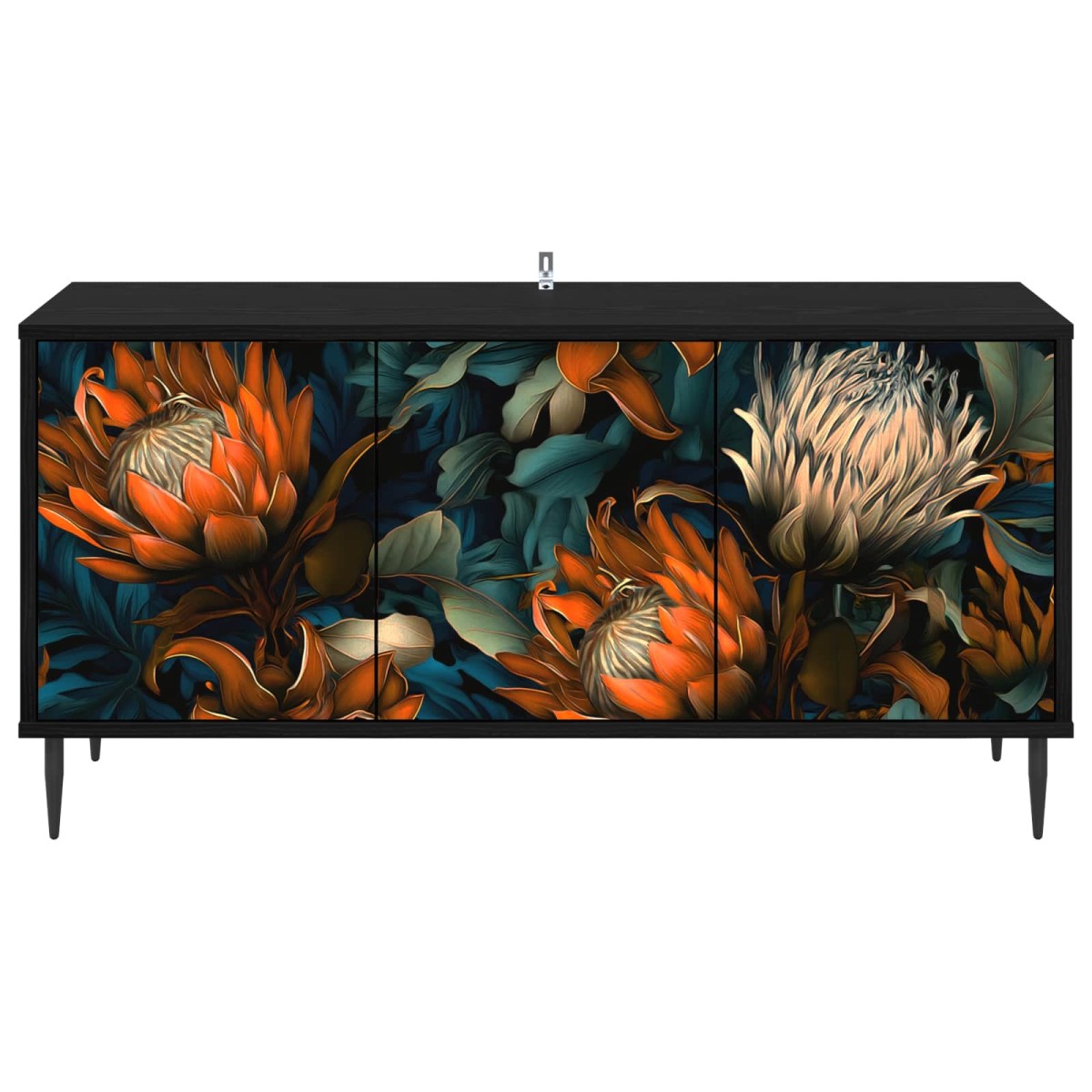 vidaXL Ντουλάπι TV LOCHEM 102 x 33 x 51 εκ Μαύρη Δρυς