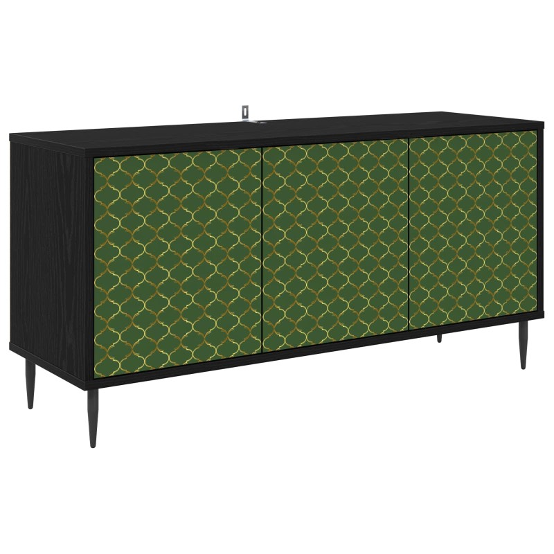 vidaXL Ντουλάπι TV GELEEN 102 x 33 x 51 εκ Μαύρη Δρυς