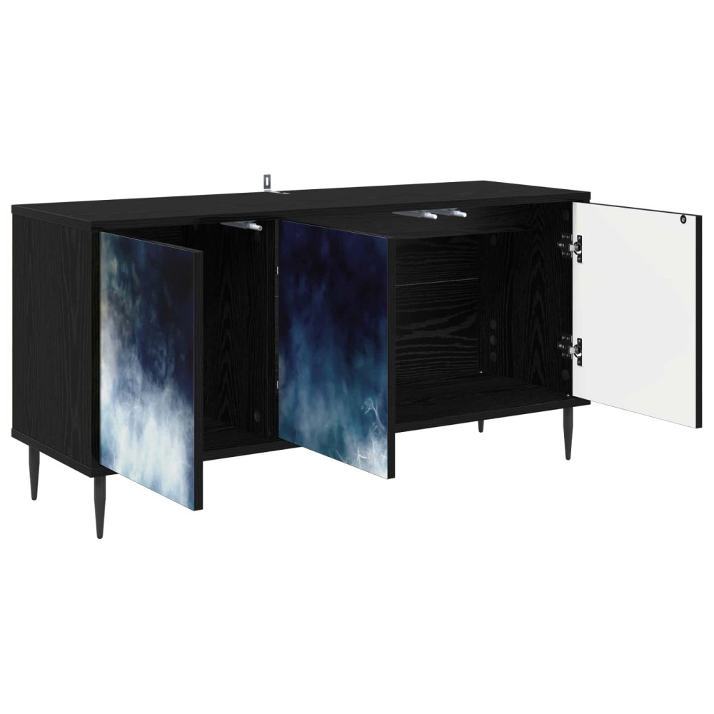 vidaXL Ντουλάπι TV RAALTE 102 x 33 x 51 εκ Μαύρη Δρυς