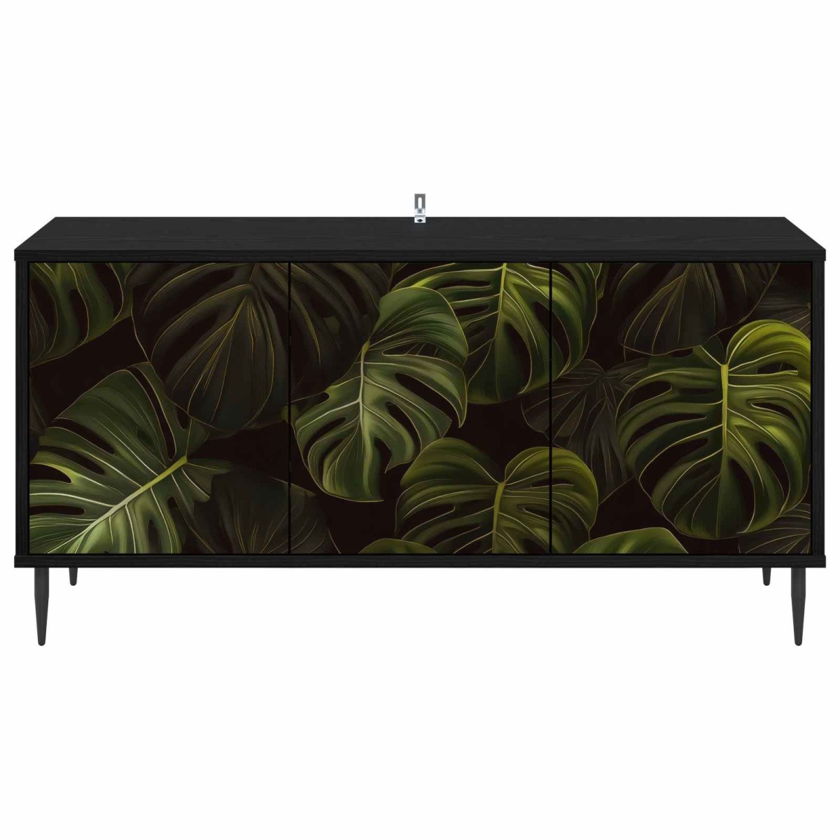 vidaXL Ντουλάπι TV ELBURG 102 x 33 x 51 εκ Μαύρη Δρυς
