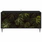 vidaXL Ντουλάπι TV ELBURG 102 x 33 x 51 εκ Μαύρη Δρυς