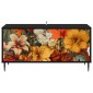 vidaXL Ντουλάπι TV GENNEP 102 x 33 x 51 εκ Μαύρη Δρυς