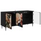 vidaXL Ντουλάπι TV BORNE 102 x 33 x 51 εκ Μαύρη Δρυς