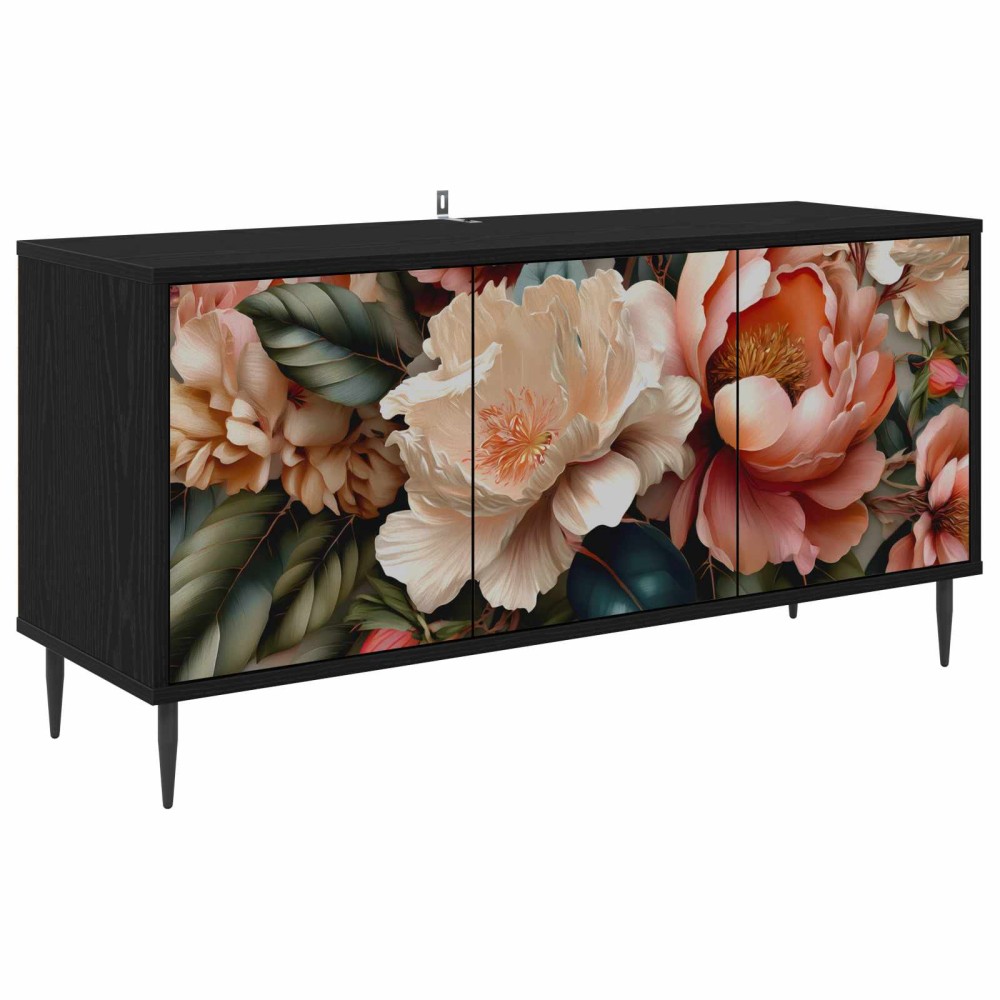 vidaXL Ντουλάπι TV BORNE 102 x 33 x 51 εκ Μαύρη Δρυς