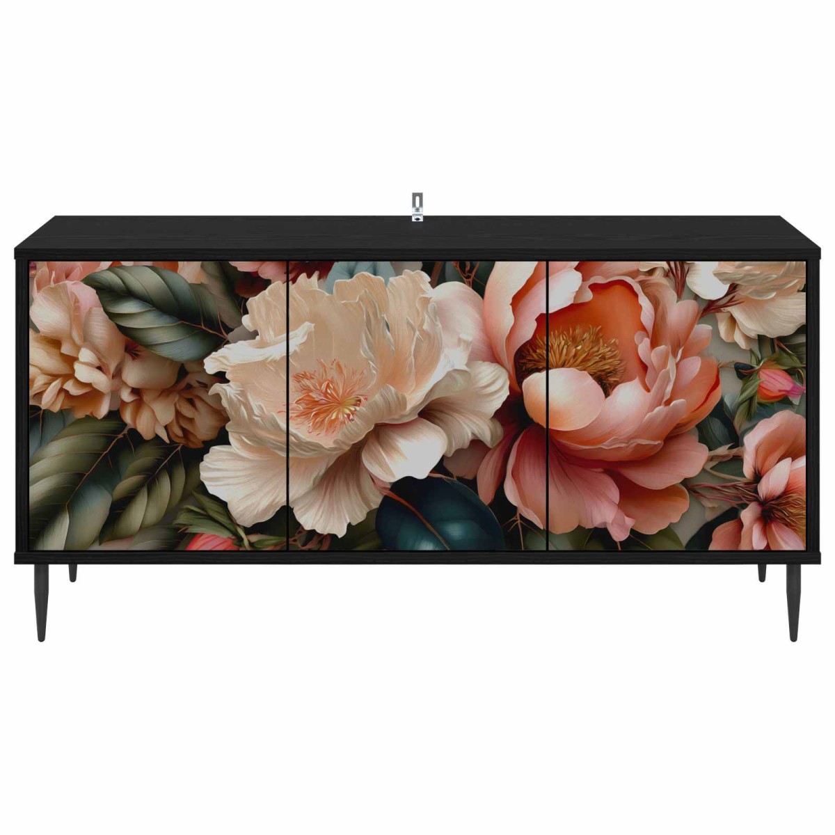 vidaXL Ντουλάπι TV BORNE 102 x 33 x 51 εκ Μαύρη Δρυς