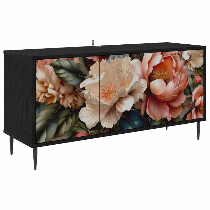 vidaXL Ντουλάπι TV BORNE 102 x 33 x 51 εκ Μαύρη Δρυς