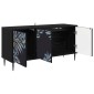 vidaXL Ντουλάπι TV DOKKUM 102 x 33 x 51 εκ Μαύρη Δρυς