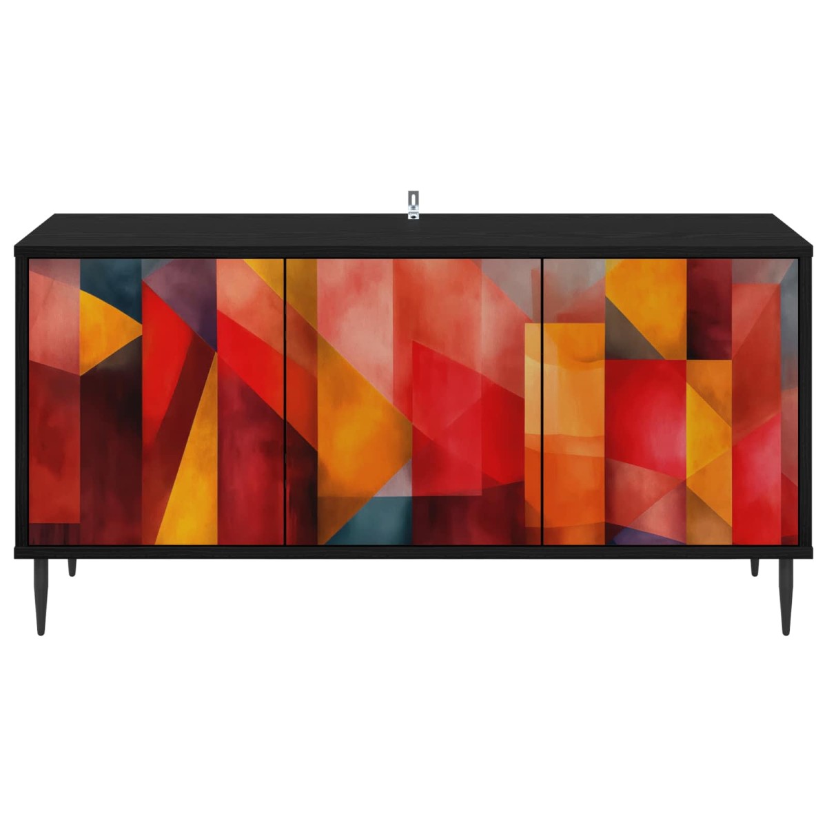vidaXL Ντουλάπι TV HEESCH 102 x 33 x 51 εκ Μαύρη Δρυς