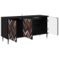 vidaXL Ντουλάπι TV OMMEN 102 x 33 x 51 εκ Μαύρη Δρυς