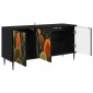 vidaXL Ντουλάπι TV ZAANDAM 102 x 33 x 51 εκ Μαύρη Δρυς