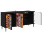 vidaXL Ντουλάπι TV ESSEN 102 x 33 x 51 εκ Μαύρη Δρυς