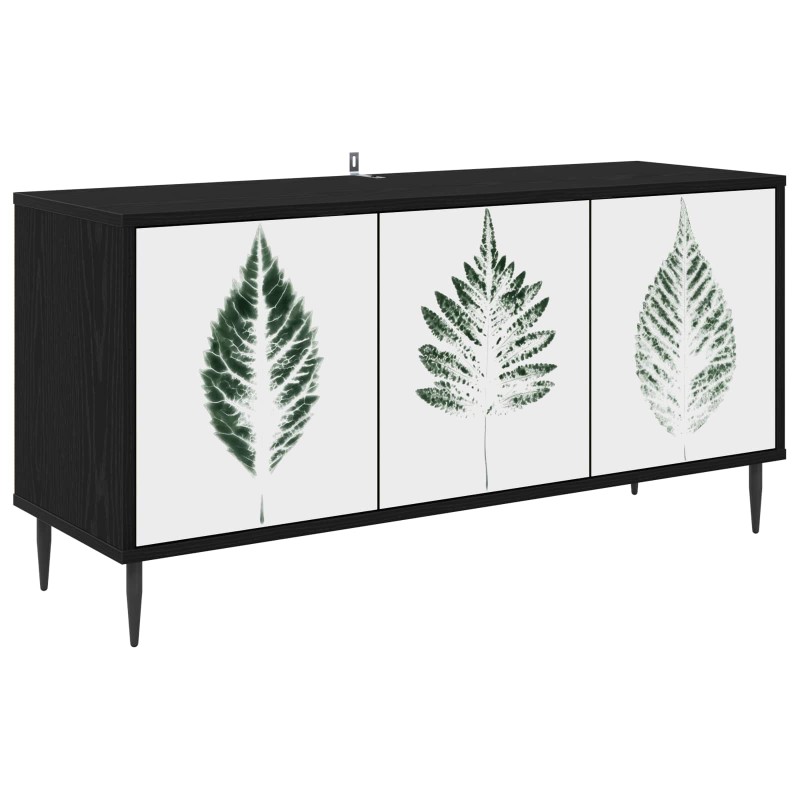 vidaXL Ντουλάπι TV HANAU 102 x 33 x 51 εκ Μαύρη Δρυς