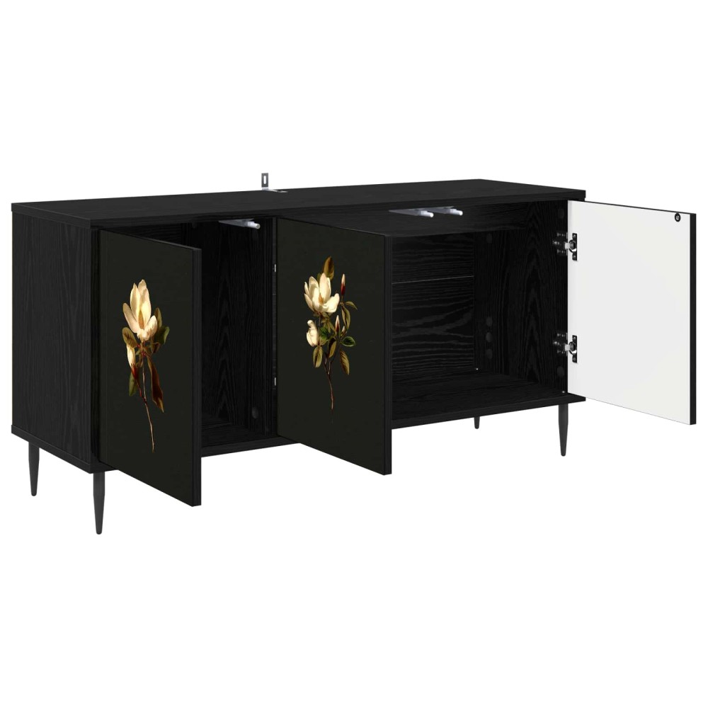 vidaXL Ντουλάπι TV BREMEN 102 x 33 x 51 εκ Μαύρη Δρυς
