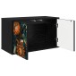vidaXL Κρεμαστός θρανίο τηλεόρασης LOCHEM 69 x 33 x 40 εκ Μαύρη Δρυς