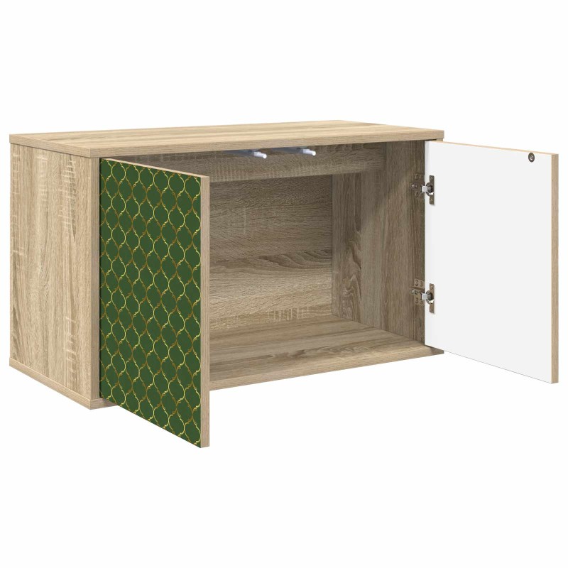 vidaXL Κρεμαστός θρανίο τηλεόρασης GELEEN 69 x 33 x 40 εκ Sonoma Δρυς