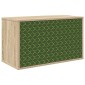 vidaXL Κρεμαστός θρανίο τηλεόρασης GELEEN 69 x 33 x 40 εκ Sonoma Δρυς