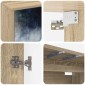 vidaXL Κρεμαστός θρανίο τηλεόρασης RAALTE 69 x 33 x 40 εκ Sonoma Δρυς
