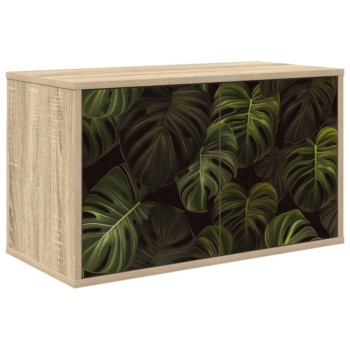 vidaXL Κρεμαστός θρανίο τηλεόρασης ELBURG 69 x 33 x 40 εκ Sonoma Δρυς