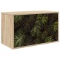 vidaXL Κρεμαστός θρανίο τηλεόρασης ELBURG 69 x 33 x 40 εκ Sonoma Δρυς