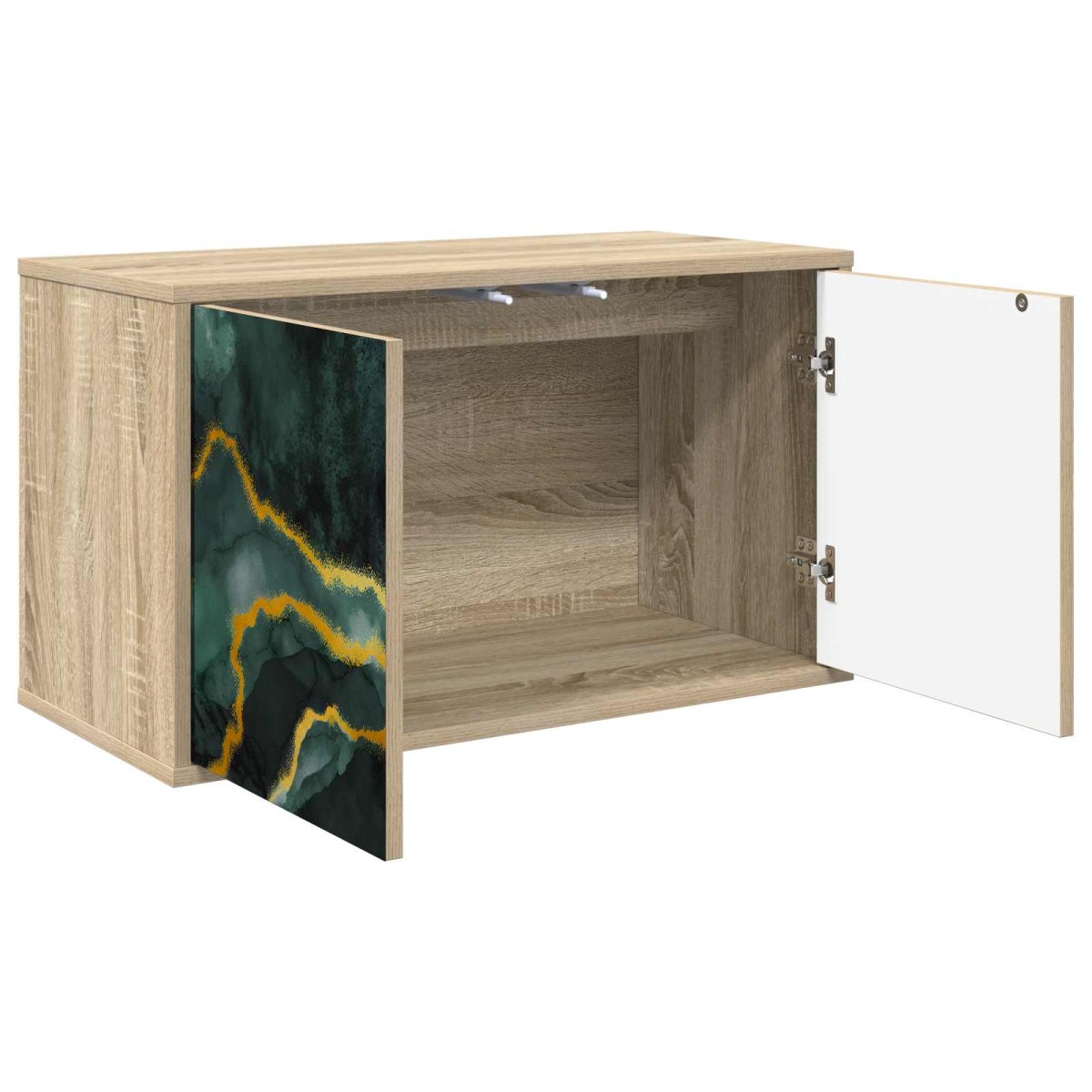 vidaXL Κρεμαστός θρανίο τηλεόρασης WIJHE 69 x 33 x 40 εκ Sonoma Δρυς