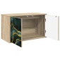 vidaXL Κρεμαστός θρανίο τηλεόρασης WIJHE 69 x 33 x 40 εκ Sonoma Δρυς