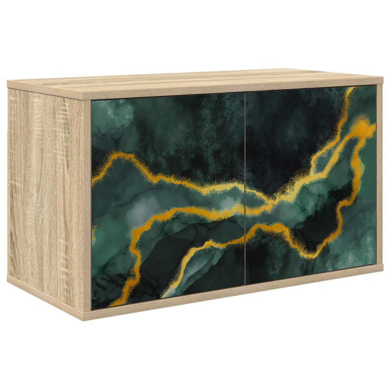 vidaXL Κρεμαστός θρανίο τηλεόρασης WIJHE 69 x 33 x 40 εκ Sonoma Δρυς