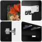 vidaXL Κρεμαστός θρανίο τηλεόρασης GENNEP 69 x 33 x 40 εκ Μαύρη Δρυς