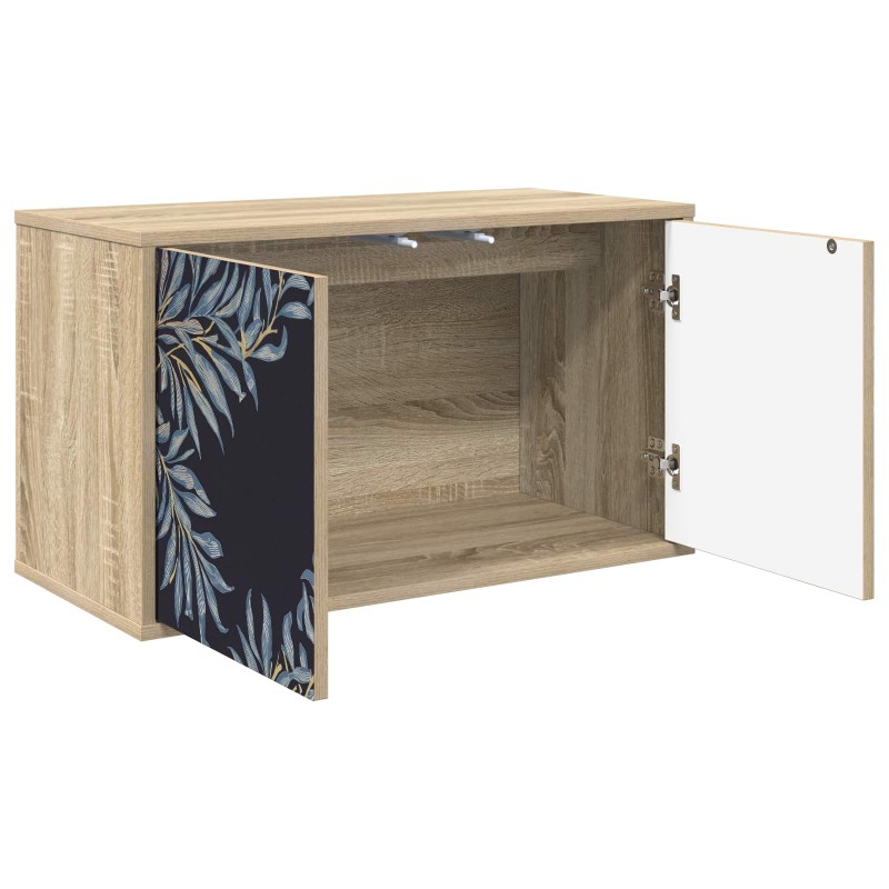 vidaXL Κρεμαστός θρανίο τηλεόρασης DOKKUM 69 x 33 x 40 εκ Sonoma Δρυς