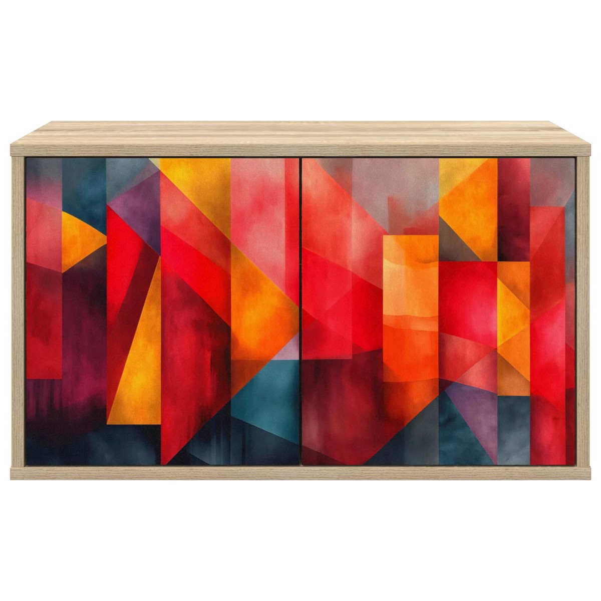 vidaXL Κρεμαστός θρανίο τηλεόρασης HEESCH 69 x 33 x 40 εκ Sonoma Δρυς