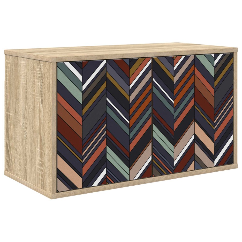 vidaXL Κρεμαστός θρανίο τηλεόρασης OMMEN 69 x 33 x 40 εκ Sonoma Δρυς