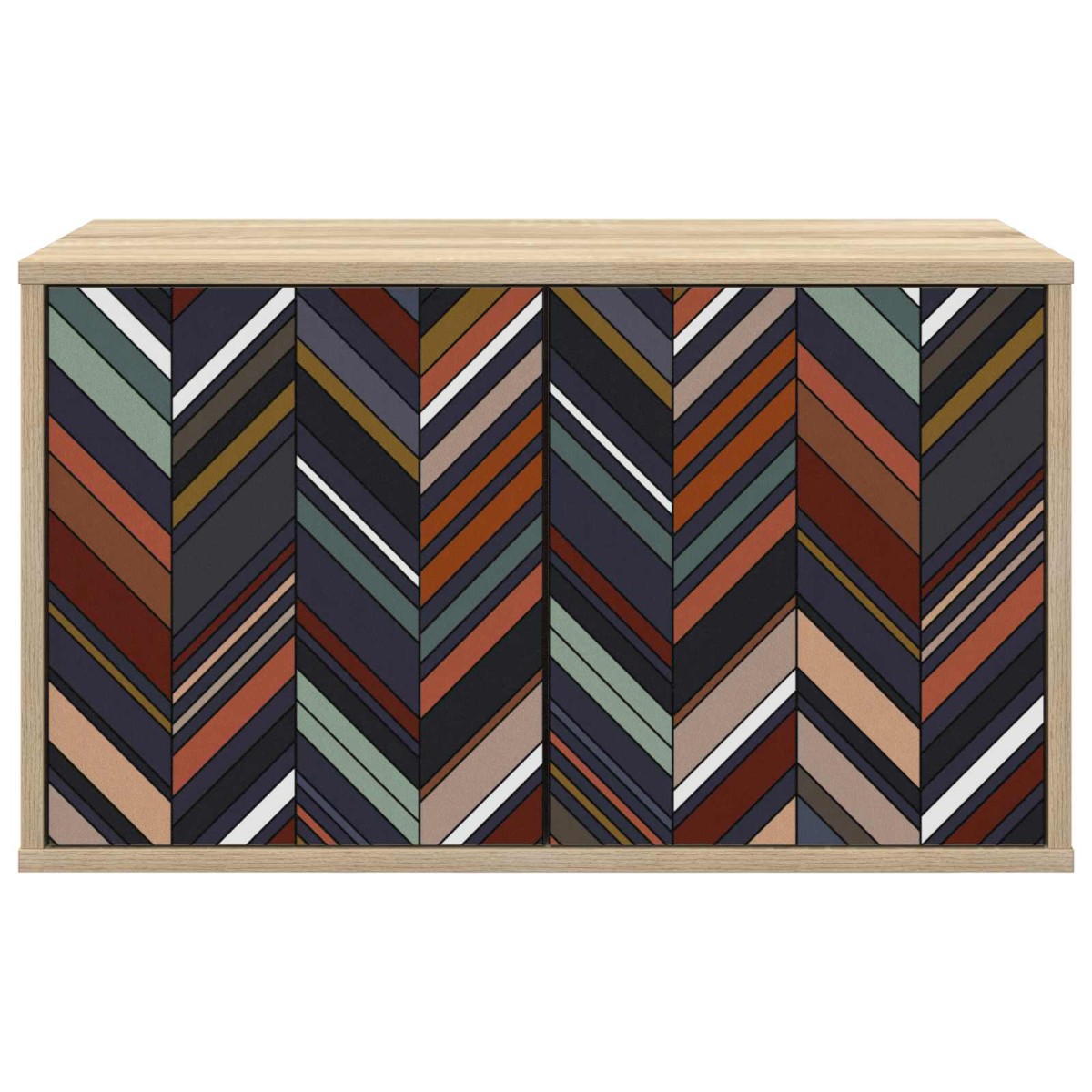 vidaXL Κρεμαστός θρανίο τηλεόρασης OMMEN 69 x 33 x 40 εκ Sonoma Δρυς