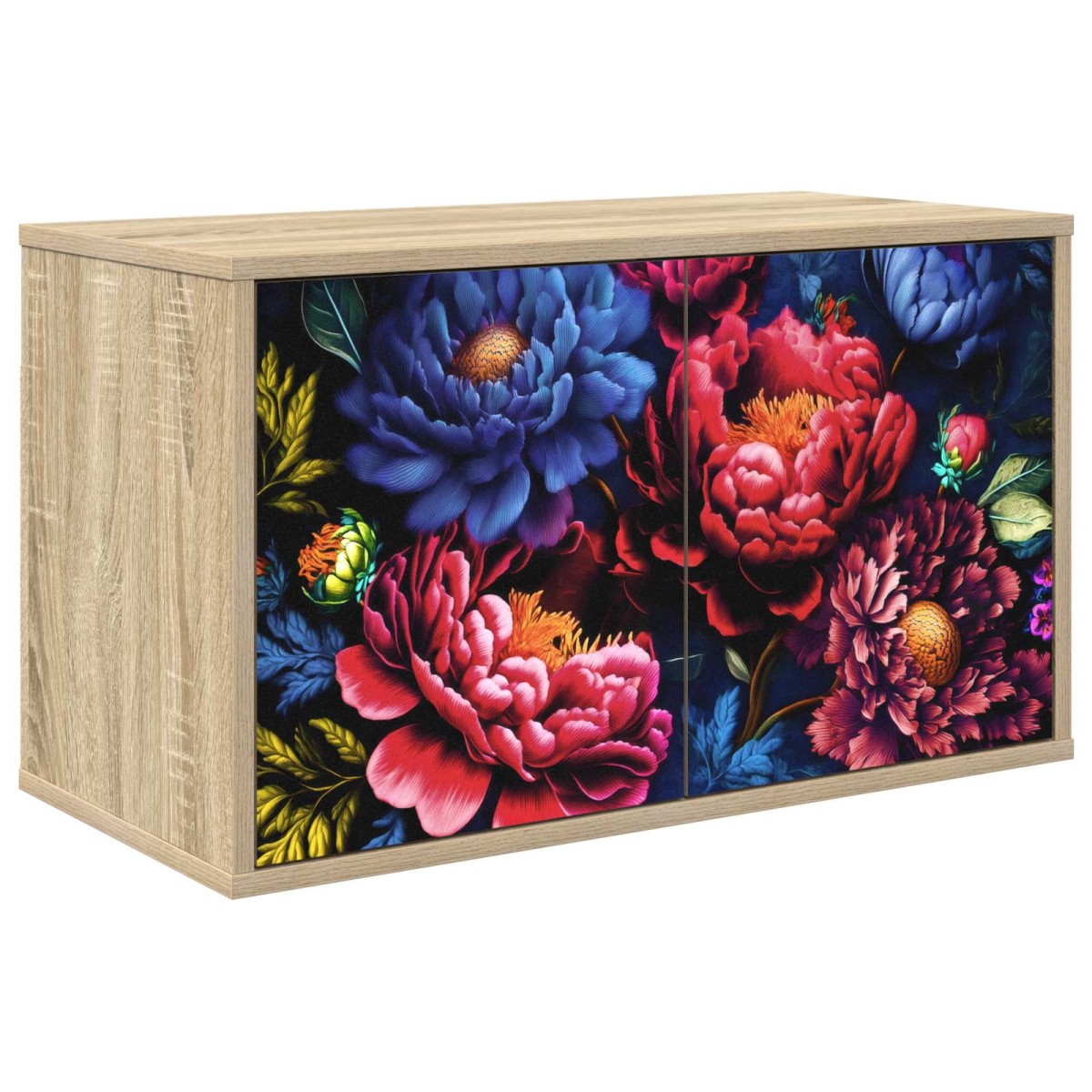 vidaXL Κρεμαστός θρανίο τηλεόρασης KIEL 69 x 33 x 40 εκ Sonoma Δρυς